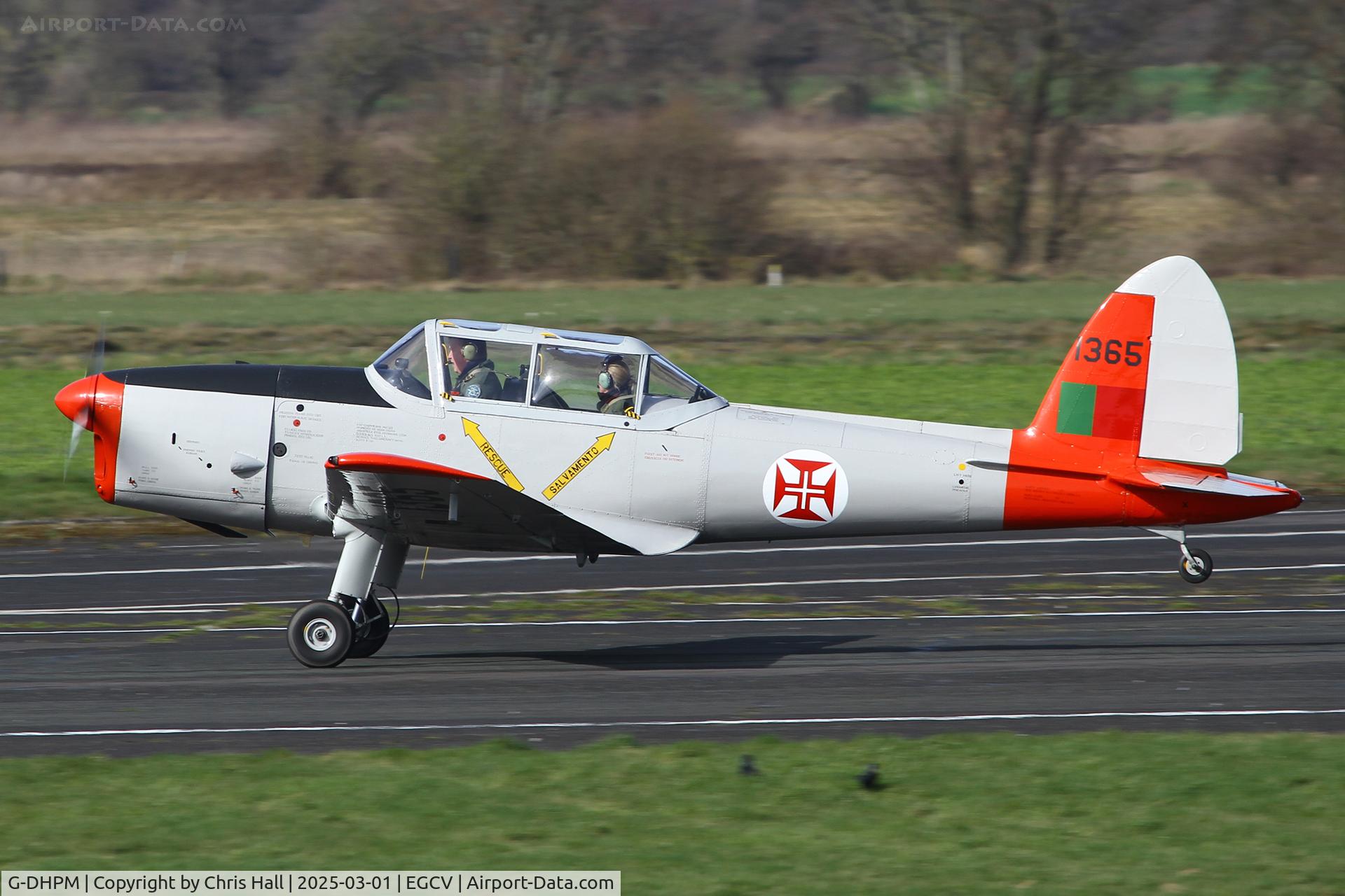 G-DHPM, 1959 OGMA DHC-1 Chipmunk T.20 C/N OGMA-55, Sleap 01/03/25
