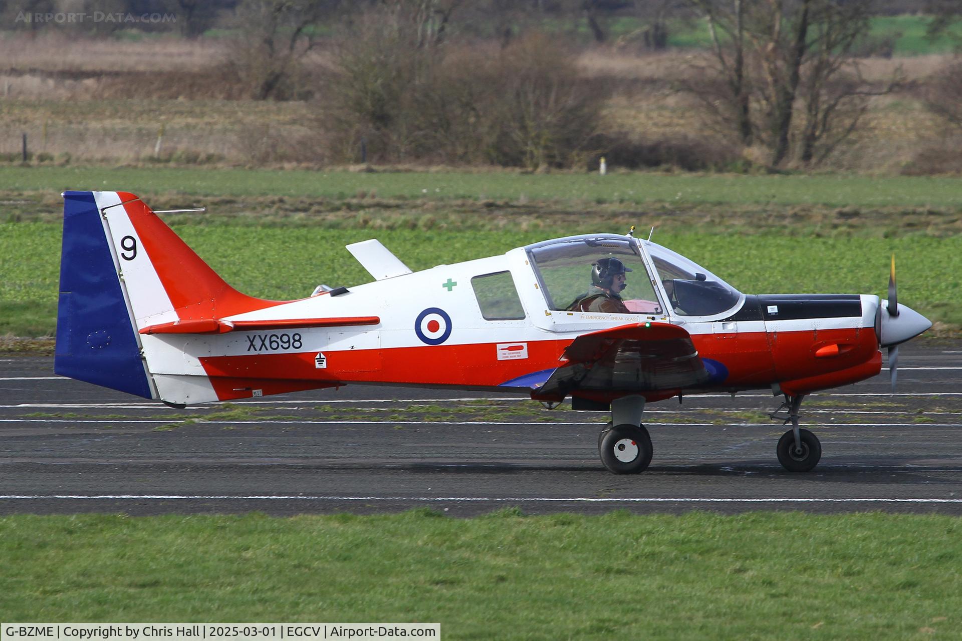 G-BZME, 1975 Scottish Aviation Bulldog T.1 C/N BH120/347, Sleap 01/03/25