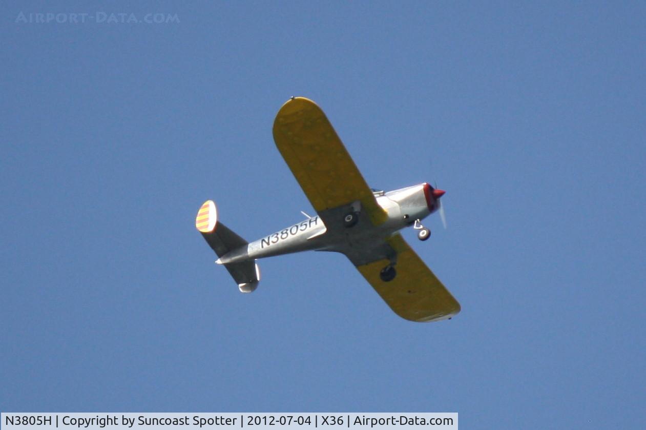 N3805H, 1947 Erco 415CD Ercoupe C/N 4506, Ercoupe flies from Buchan Field