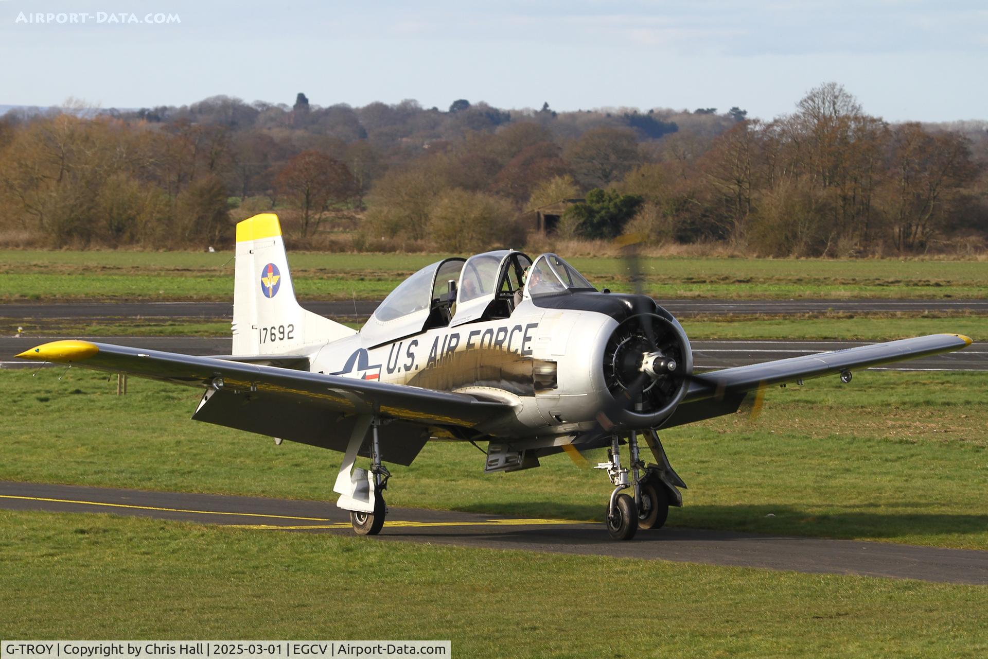 G-TROY, 1951 North American T-28A Trojan C/N 174-545, Sleap 01/03/25