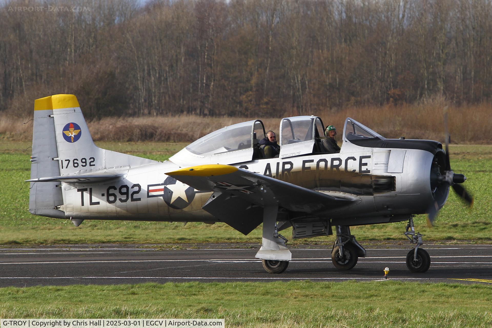 G-TROY, 1951 North American T-28A Trojan C/N 174-545, Sleap 01/03/25