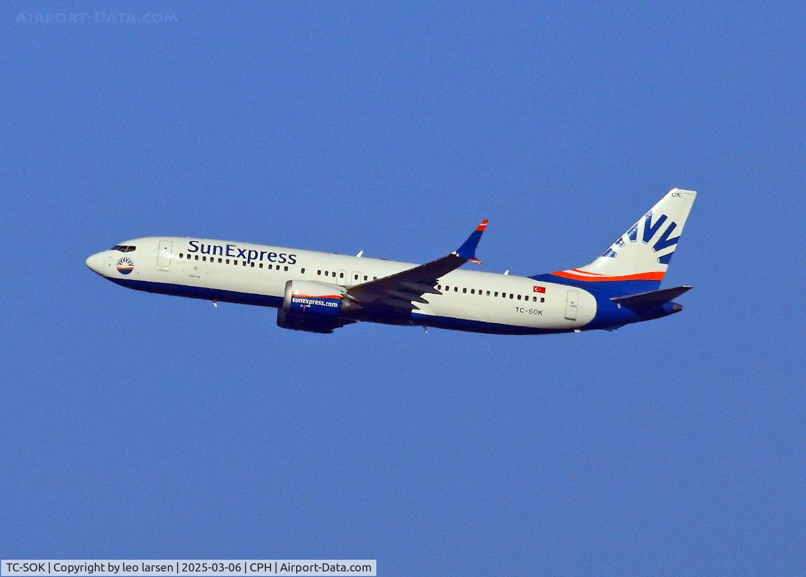 TC-SOK, 2019 Boeing B-737-8 Max C/N 61202, Copenhagen 6.3.2025