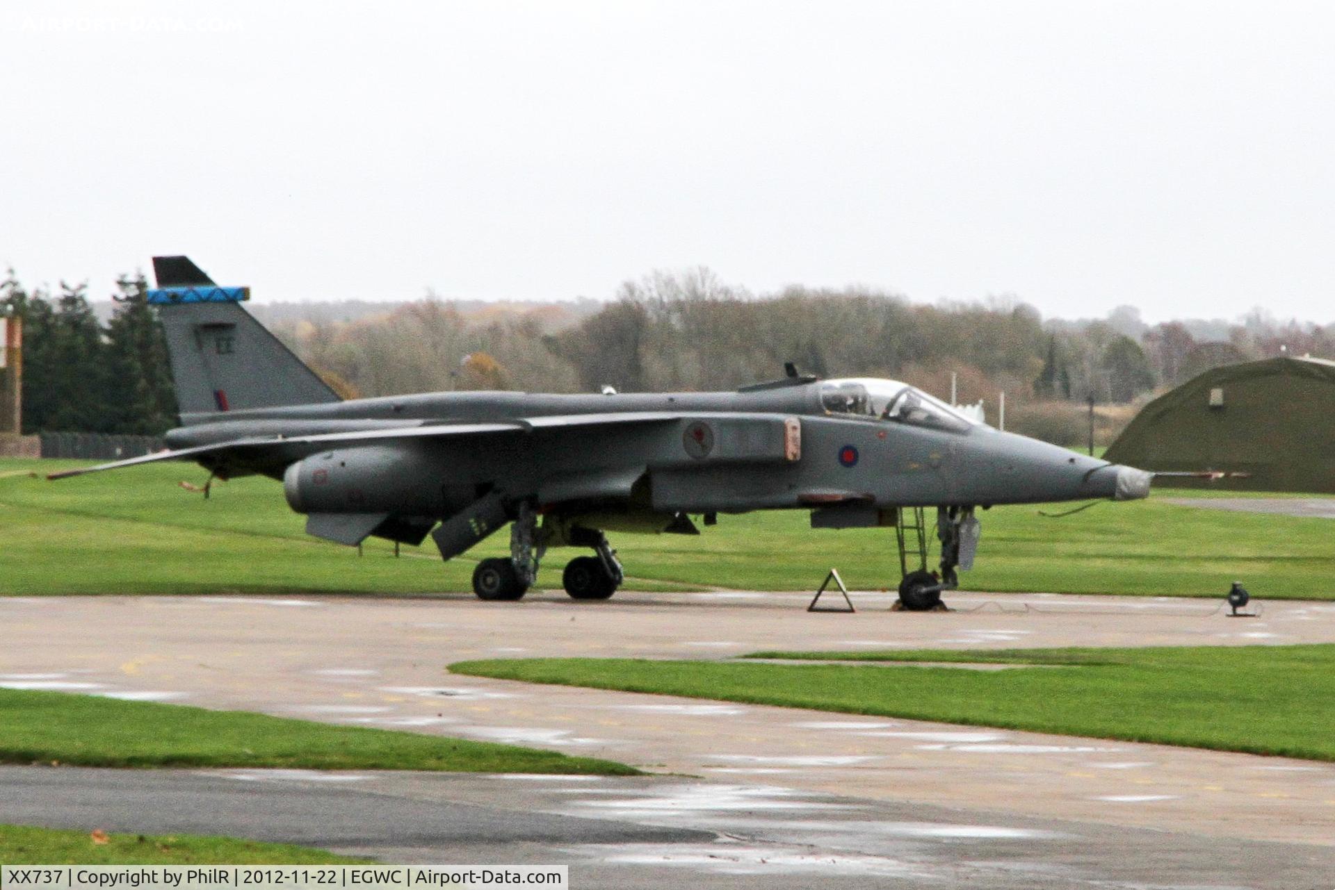 XX737, 1974 Sepecat Jaguar GR.1A C/N S.34, XX737 1974 BAC Jaguar GR1 RAF Cosford Aerospace Museum