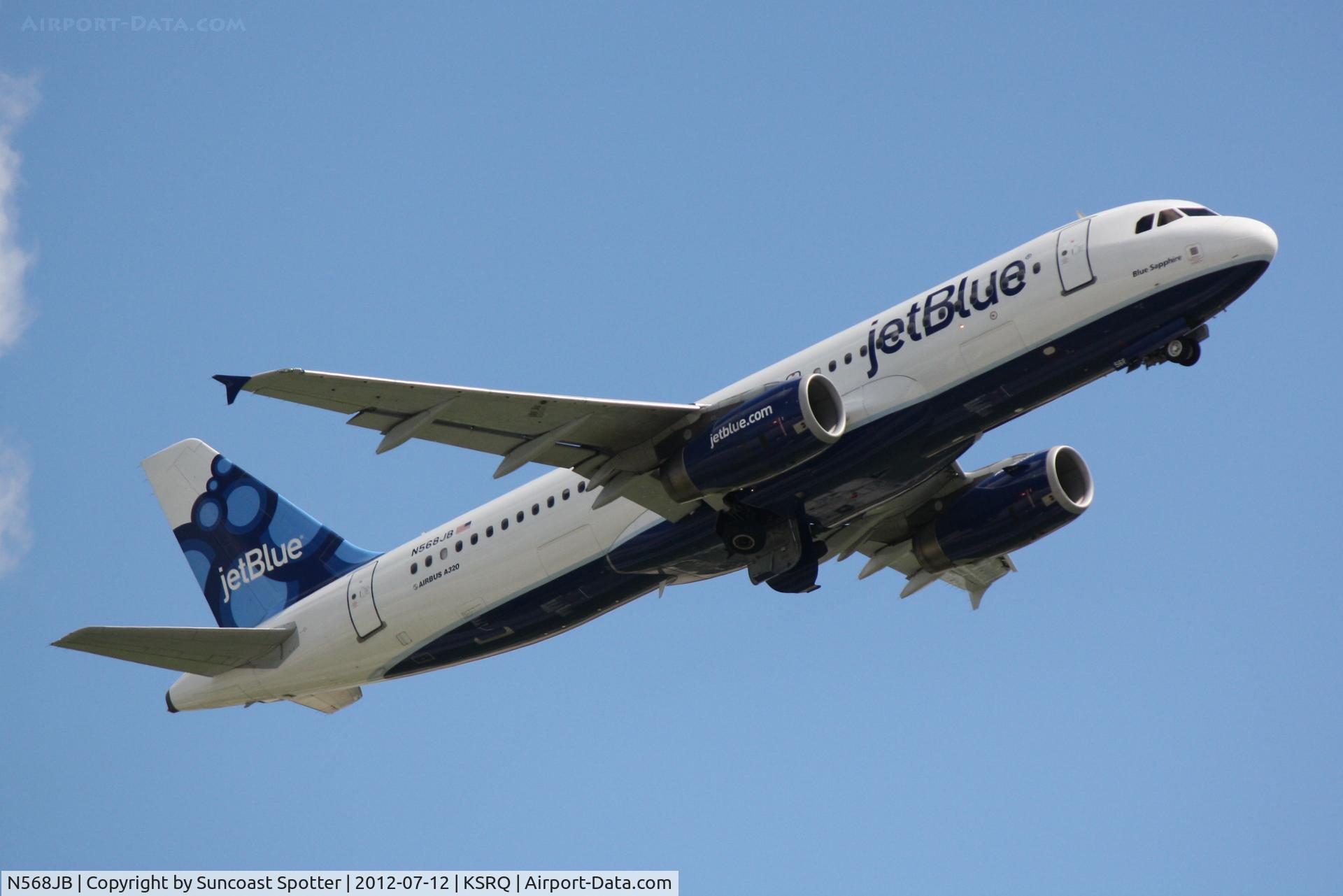N568JB, 2003 Airbus A320-232 C/N 2063, JetBlue Flight 341 
