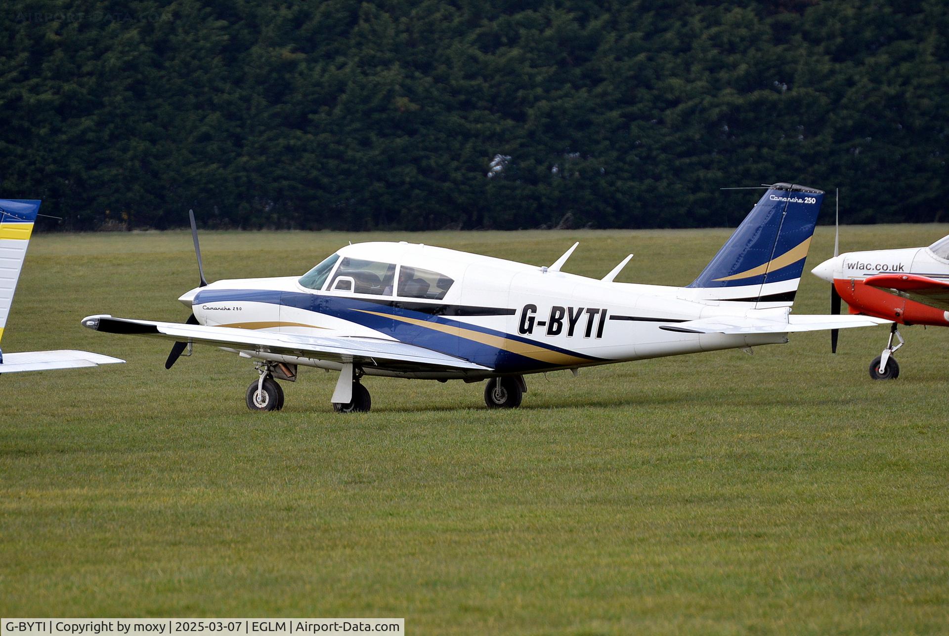 G-BYTI, 1963 Piper PA-24-250 Comanche C/N 24-3489, Piper PA-24-250 Comanche at White Waltham. Ex D-ELOP