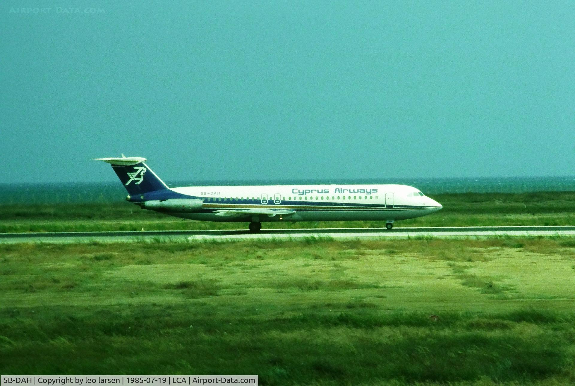 5B-DAH, 1978 BAC 111-537GF One-Eleven C/N BAC.258, Larnaca 19.7.1985