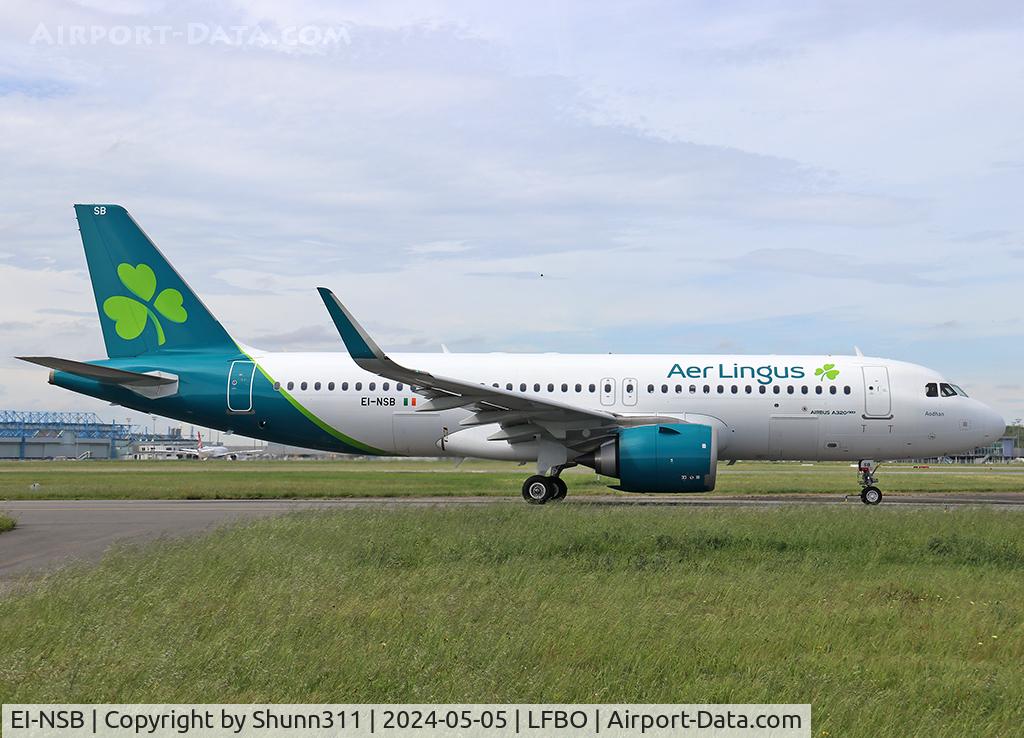 EI-NSB, 2022 Airbus A320-251N C/N 10786, Taxiing holding point rwy 14L for departure...