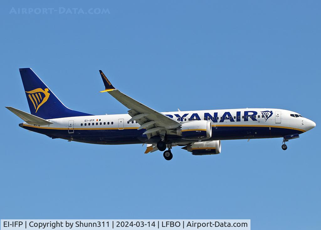 EI-IFP, 2022 Boeing 737-8200 MAX C/N 65898, Landing rwy 14L