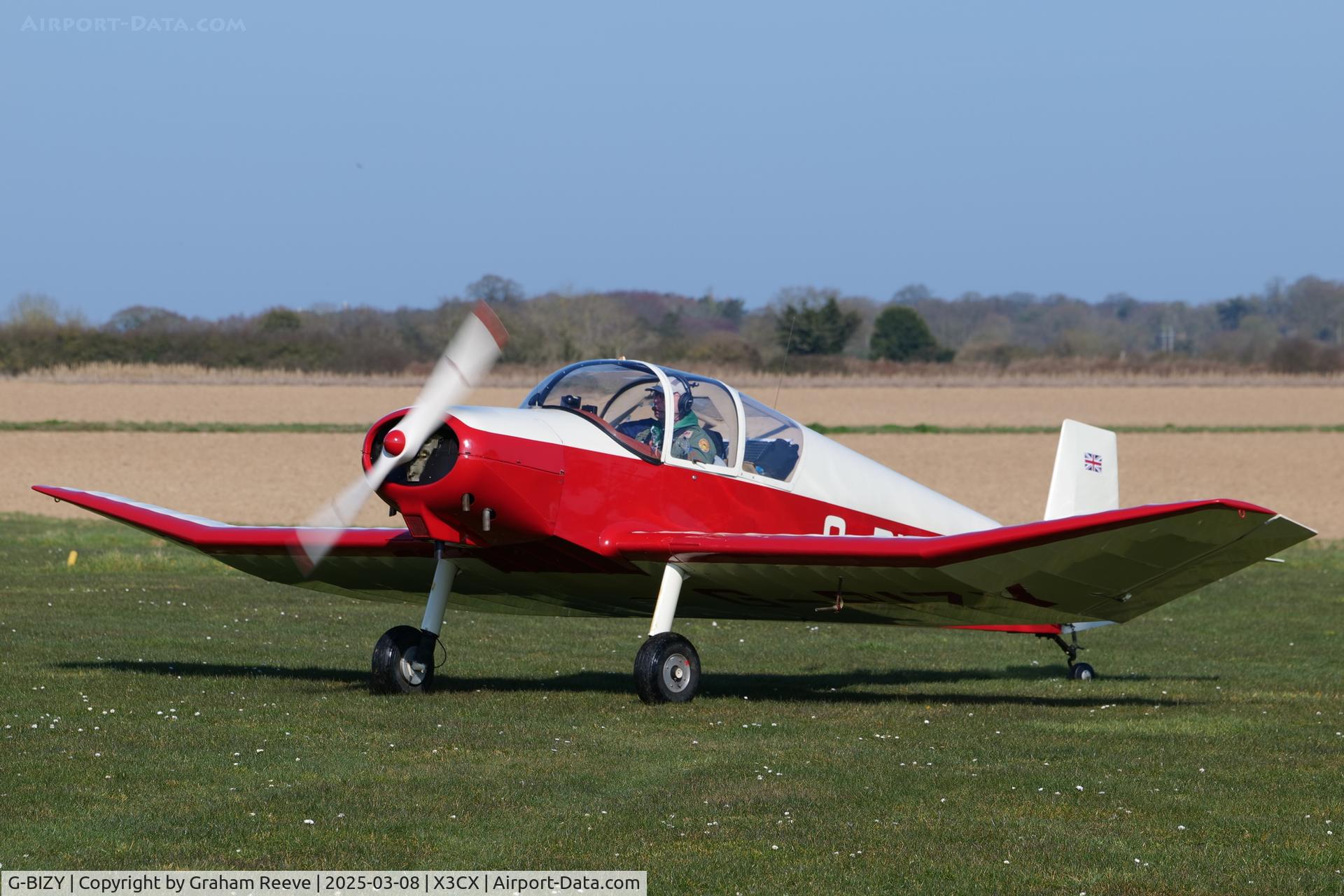 G-BIZY, 1963 Wassmer (Jodel) D-112 Club C/N 1120, Just landed at Northrepps.