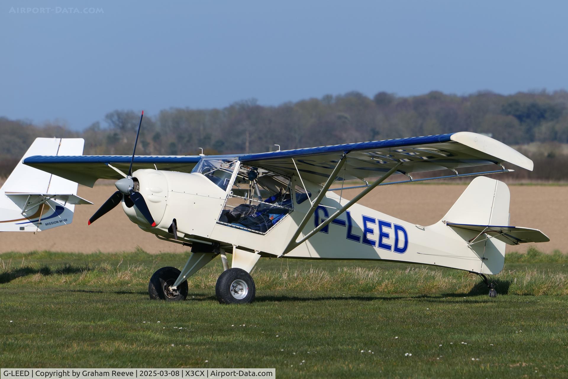 G-LEED, 1992 Denney Kitfox MK2 C/N PFA 172-11577, Parked at Northrepps.
