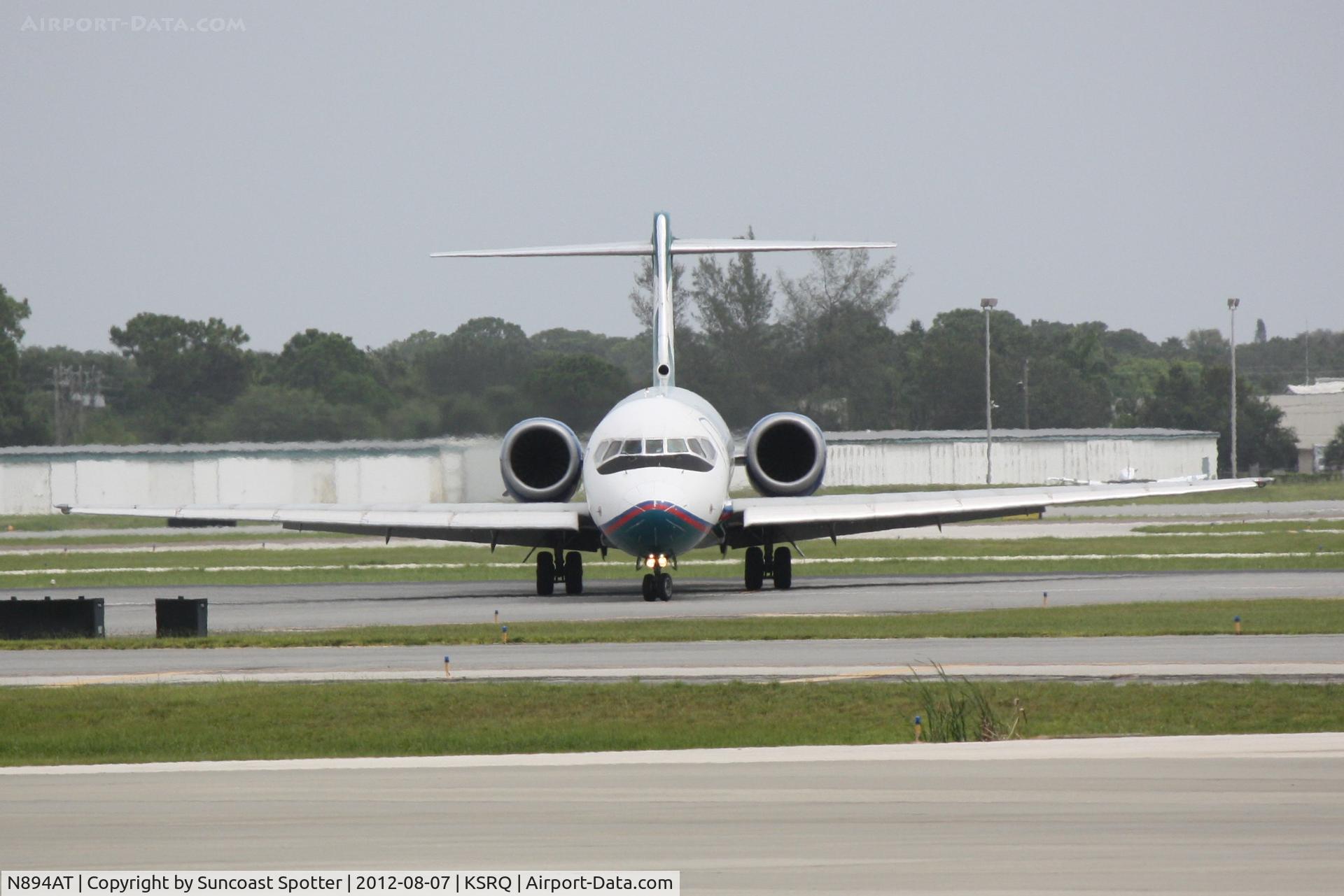 N894AT, 2004 Boeing 717-200 C/N 55046, AirTran Flight 296 arrives at Sarasota-Bradenton International Airport following a flight from Hartsfield-Jackson International Airport