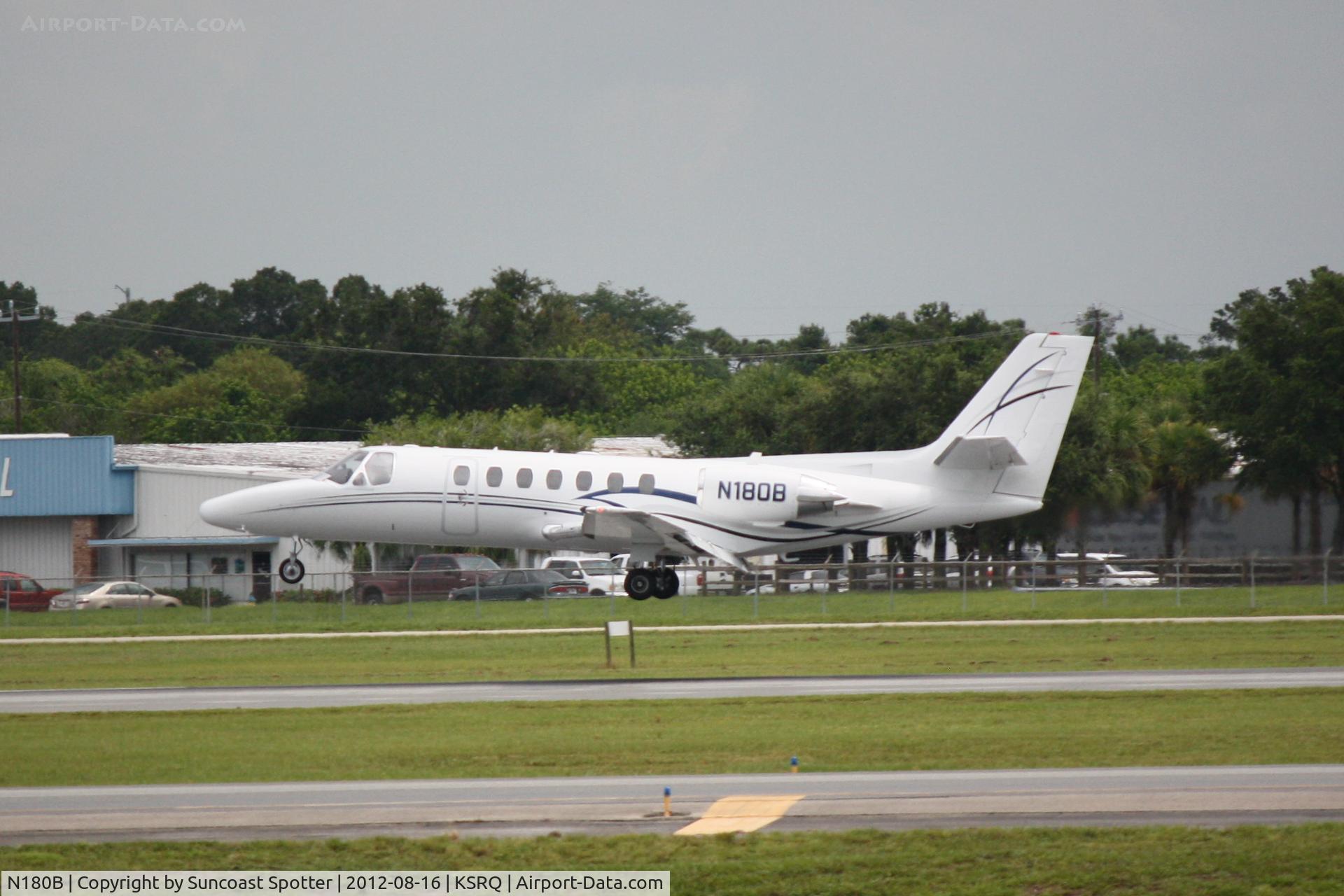 N180B, 1994 Cessna 560 Citation Ultra C/N 560-0278, Cessna Citation V arrives at Sarasota-Bradenton International Airport