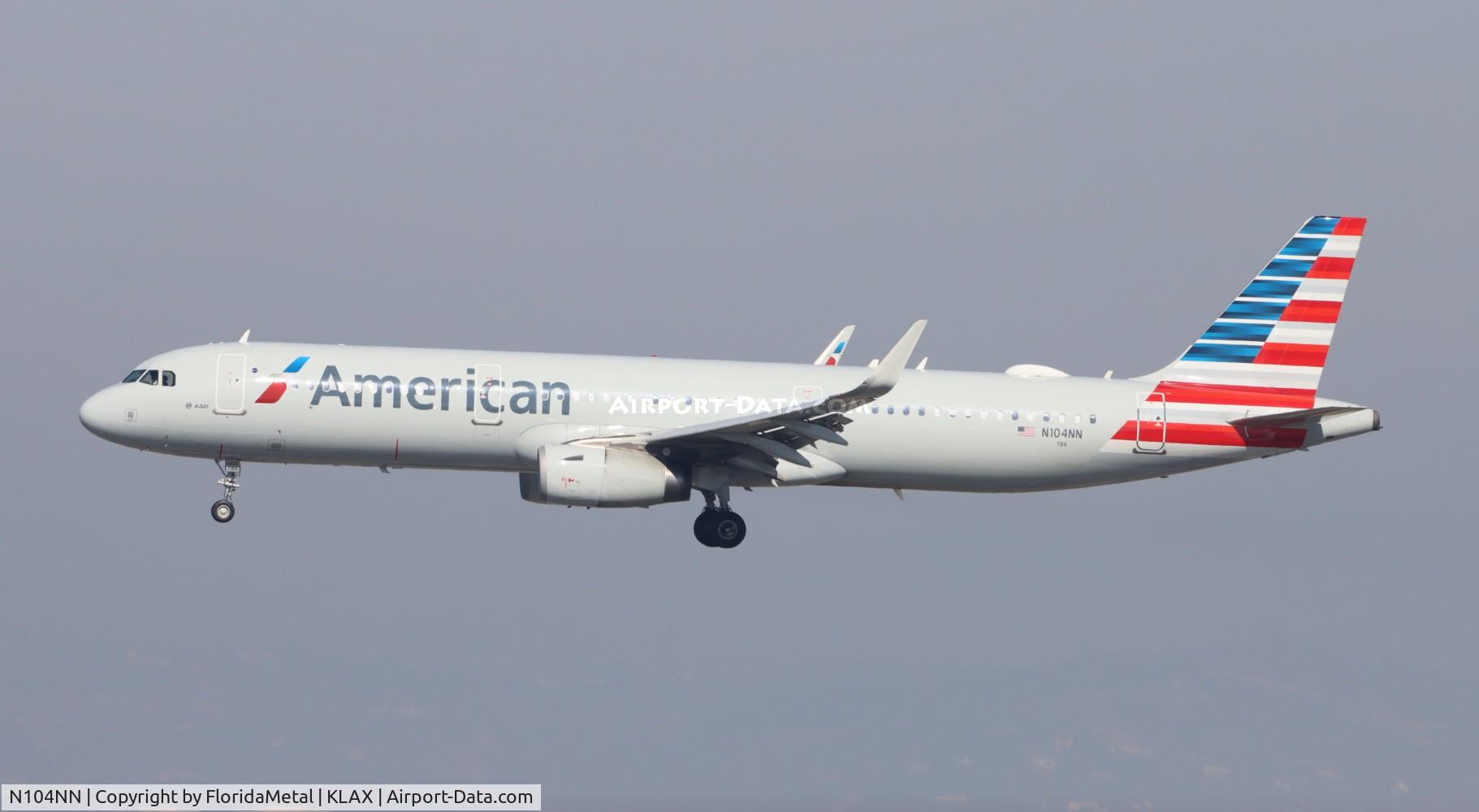 N104NN, 2013 Airbus A321-231 C/N 5895, AAL A321 zx jfk-lax