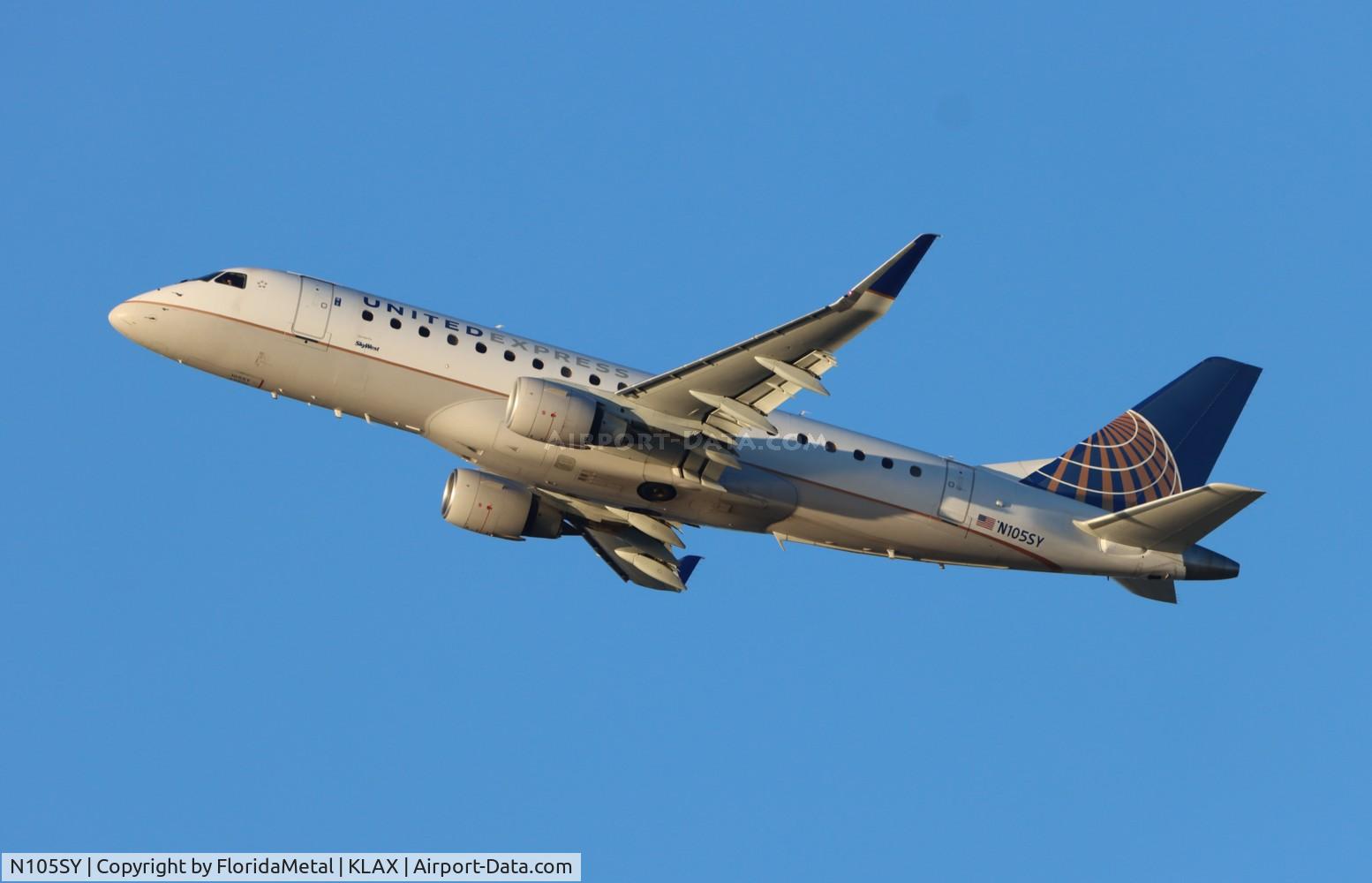 N105SY, 2014 Embraer 175LR (ERJ-170-200LR) C/N 17000395, SKW/UE E175 zx lax-rdd