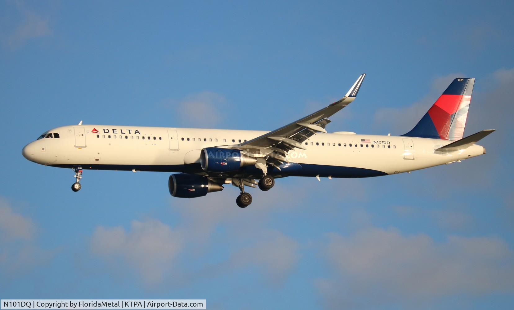 N101DQ, 2020 Airbus A321-211 C/N 9409, DAL A321 zx dtw-tpa