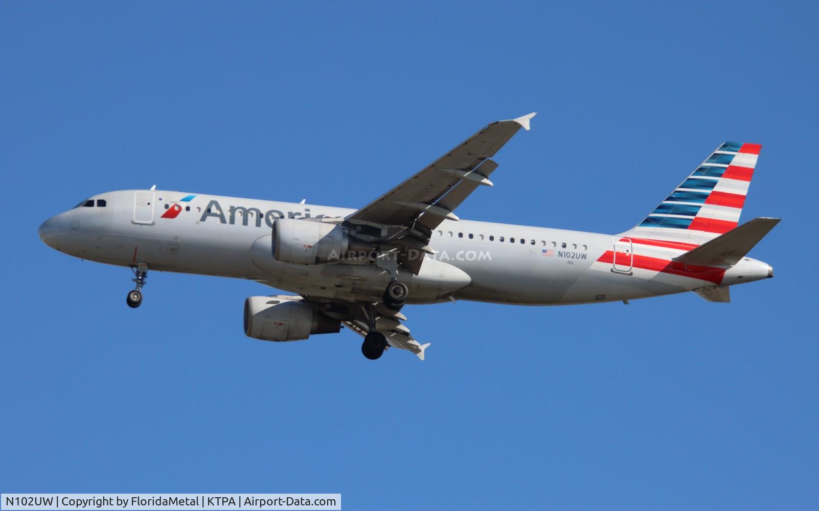 N102UW, 1998 Airbus A320-214 C/N 0844, AAL A320 zx clt-tpa
