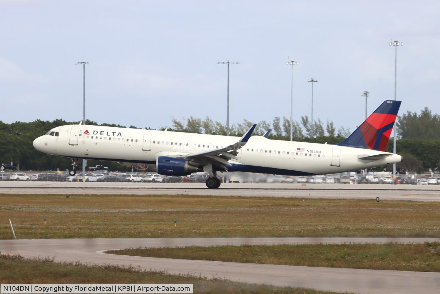 N104DN, 2020 Airbus A321-231 C/N 10009, DAL A321 zx atl-pbi