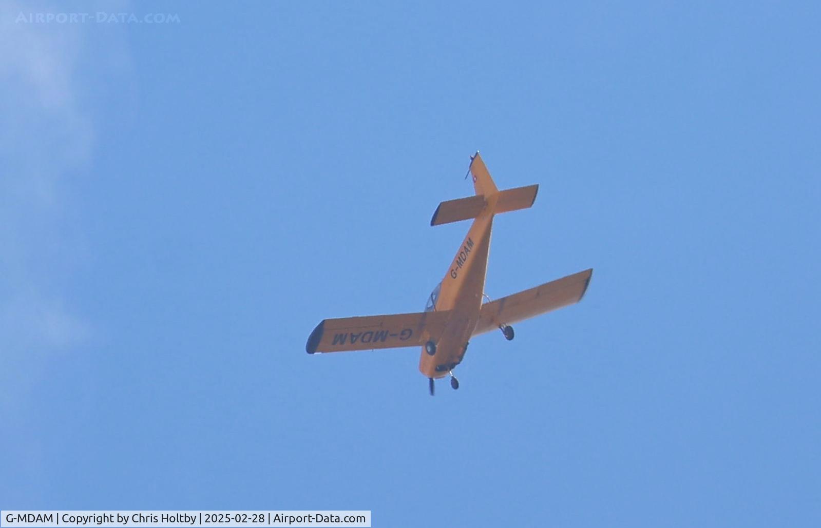 G-MDAM, 1970 Fuji FA-200-180 Aero Subaru C/N FA-200-98, Over Worthing, West Sussex