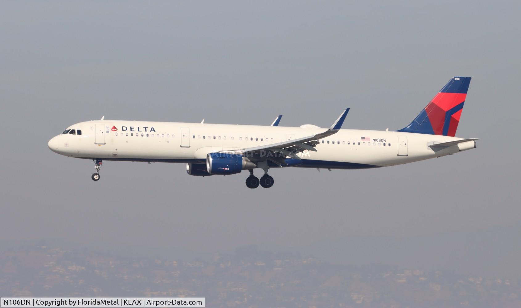 N106DN, 2020 Airbus A321-211 C/N 10088, DAL A321 zx atl-lax