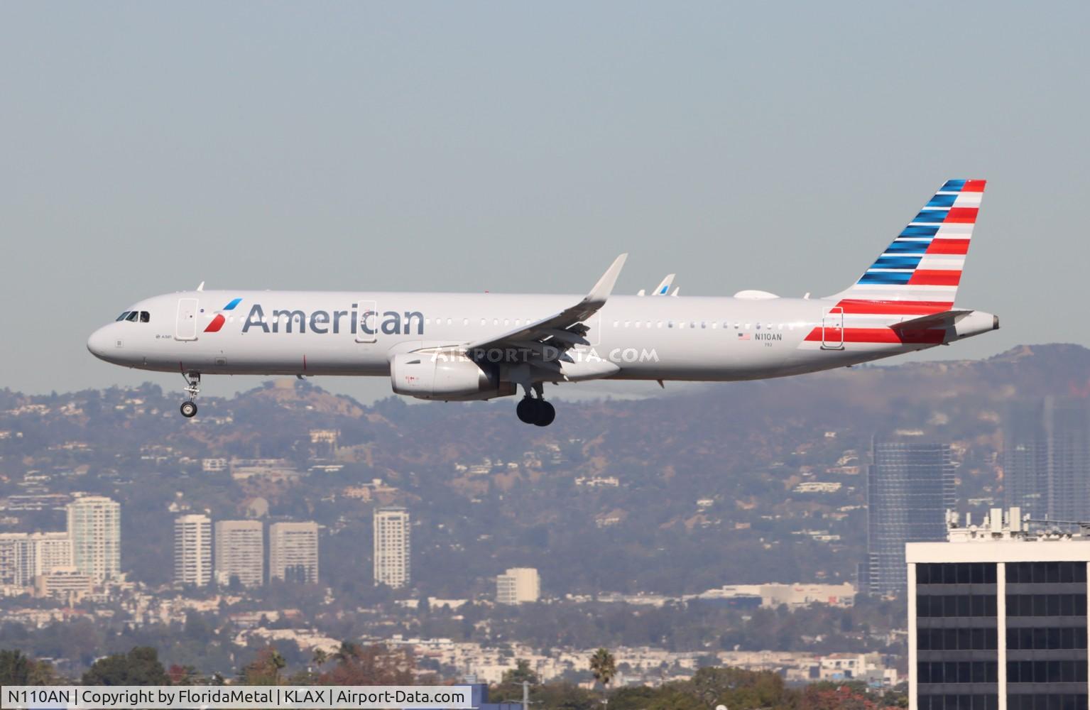 N110AN, 2014 Airbus A321-231 C/N 5975, AAL A321 zx jfk-lax