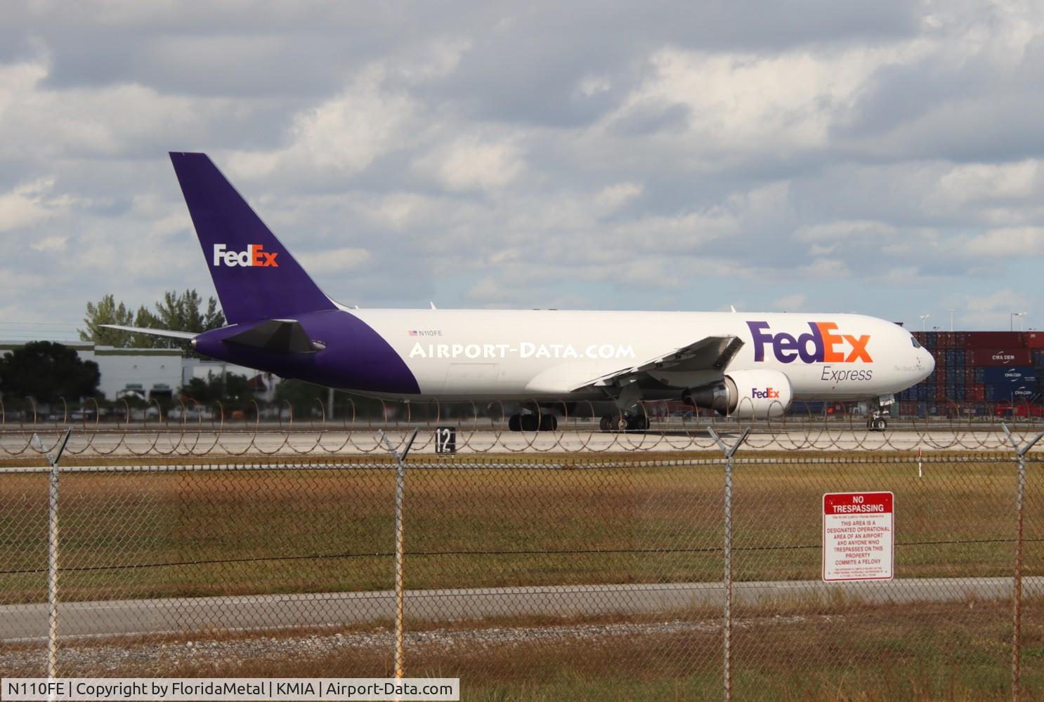 N110FE, 2014 Boeing 767-3S2F/ER C/N 43542, FDX 767-300F zx mia-eze, saez