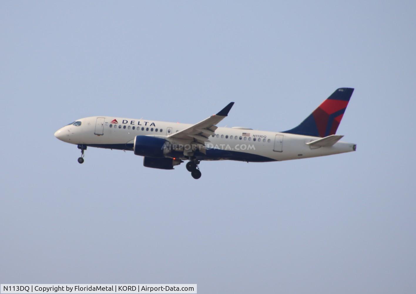 N113DQ, 2019 Airbus A220-100 C/N 50032, DAL A221 zx msp-ord