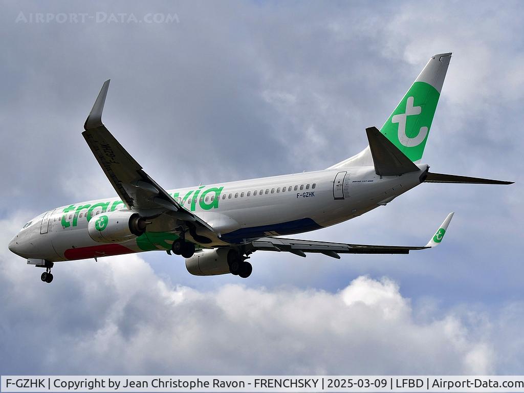 F-GZHK, 2014 Boeing 737-8K2 C/N 37790, Istanbul (IST)	Bordeaux (BOD)	TO3415