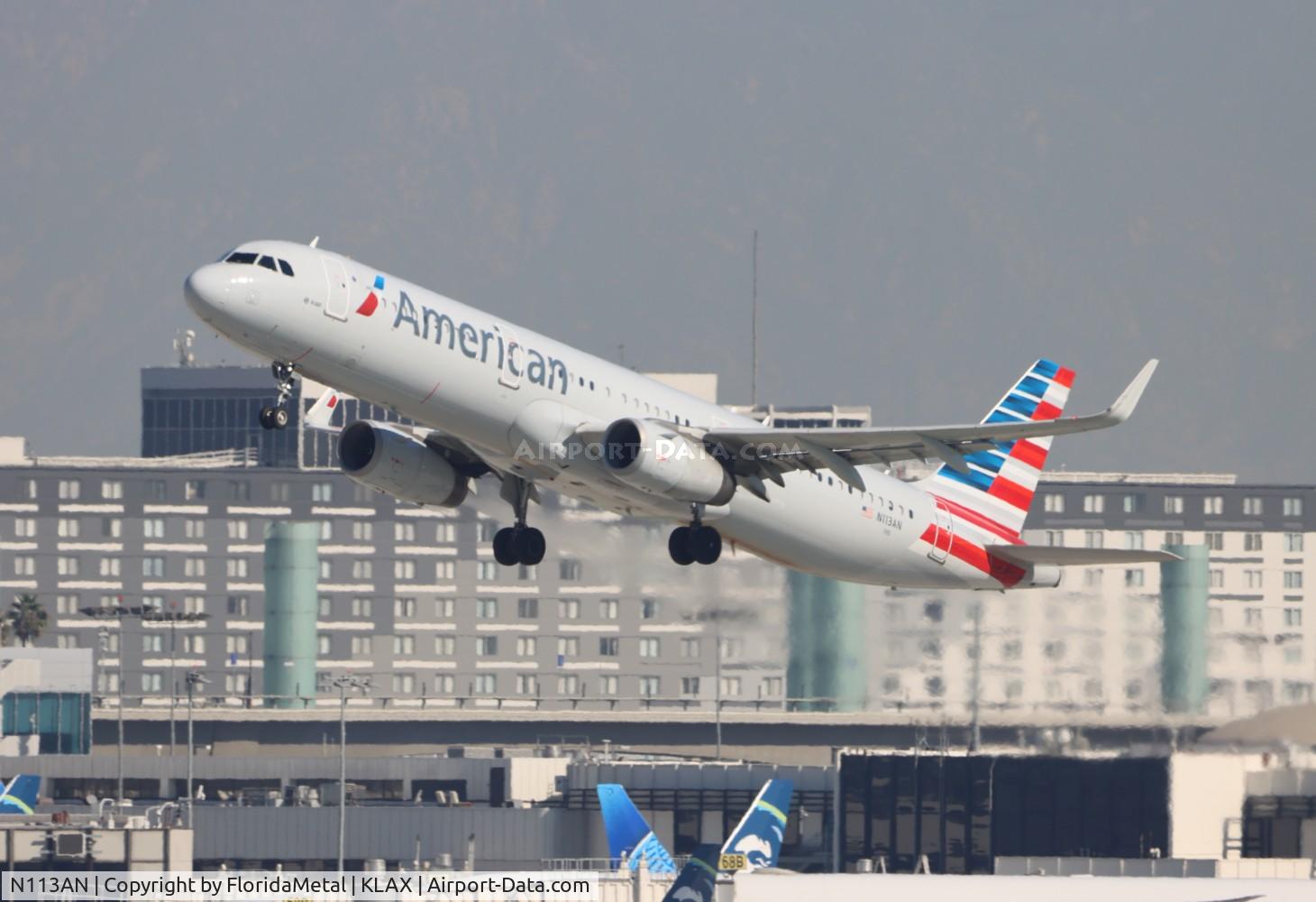 N113AN, 2014 Airbus A321-231 C/N 6020, AAL A321 zx lax-jfk