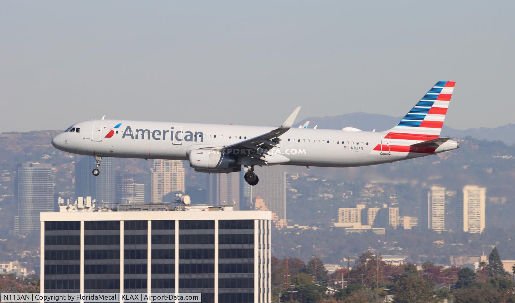 N113AN, 2014 Airbus A321-231 C/N 6020, AAL A321 zx jfk-lax