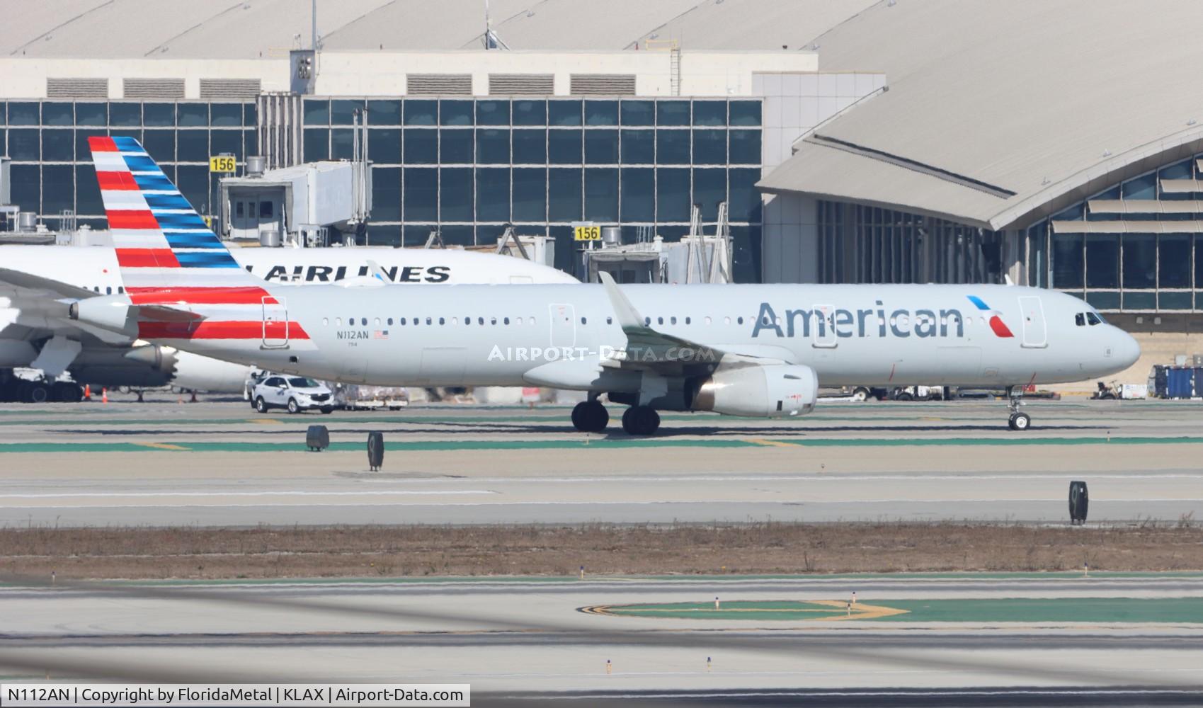N112AN, 2014 Airbus A321-231 C/N 5991, AAL A321 zx bos-lax