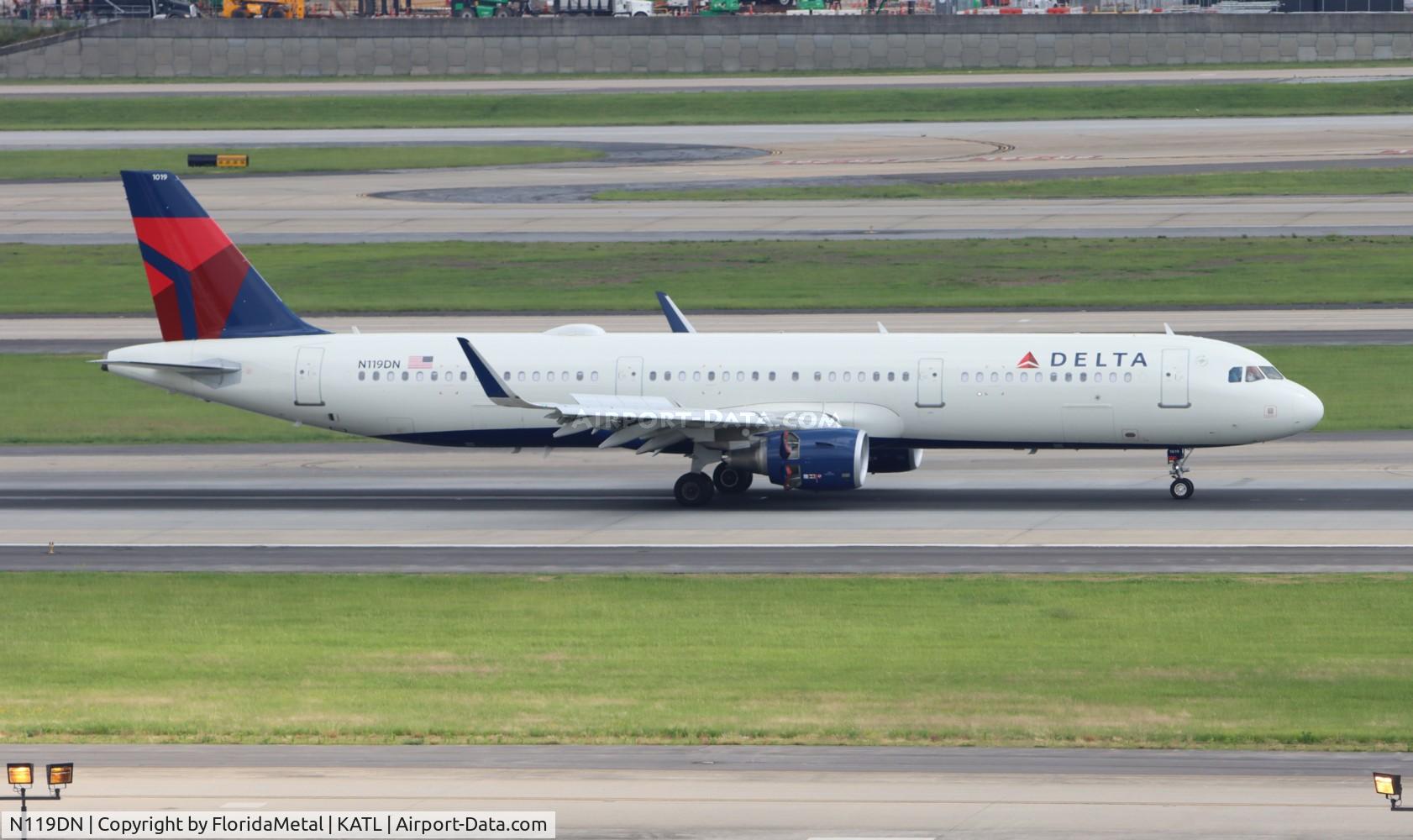 N119DN, 2021 Airbus A321-211 C/N 10182, DAL A321 zx dtw-atl