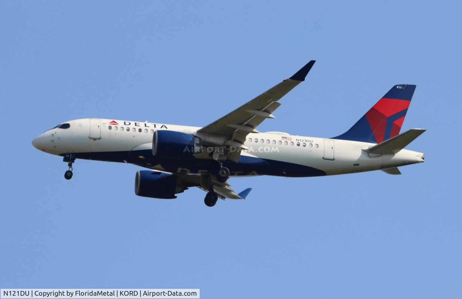 N121DU, 2019 Airbus A220-171 C/N 500040, DAL A221 zx lga-ord