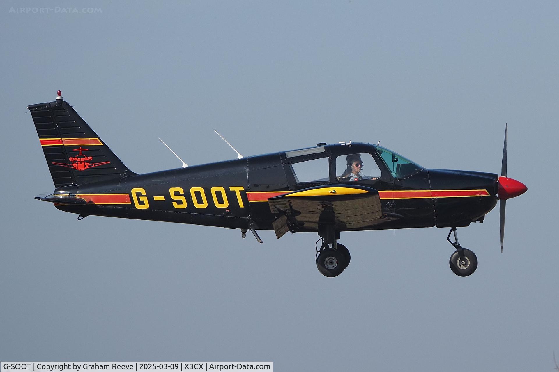 G-SOOT, 1967 Piper PA-28-180 Cherokee C/N 28-4033, Landing at Northrepps.