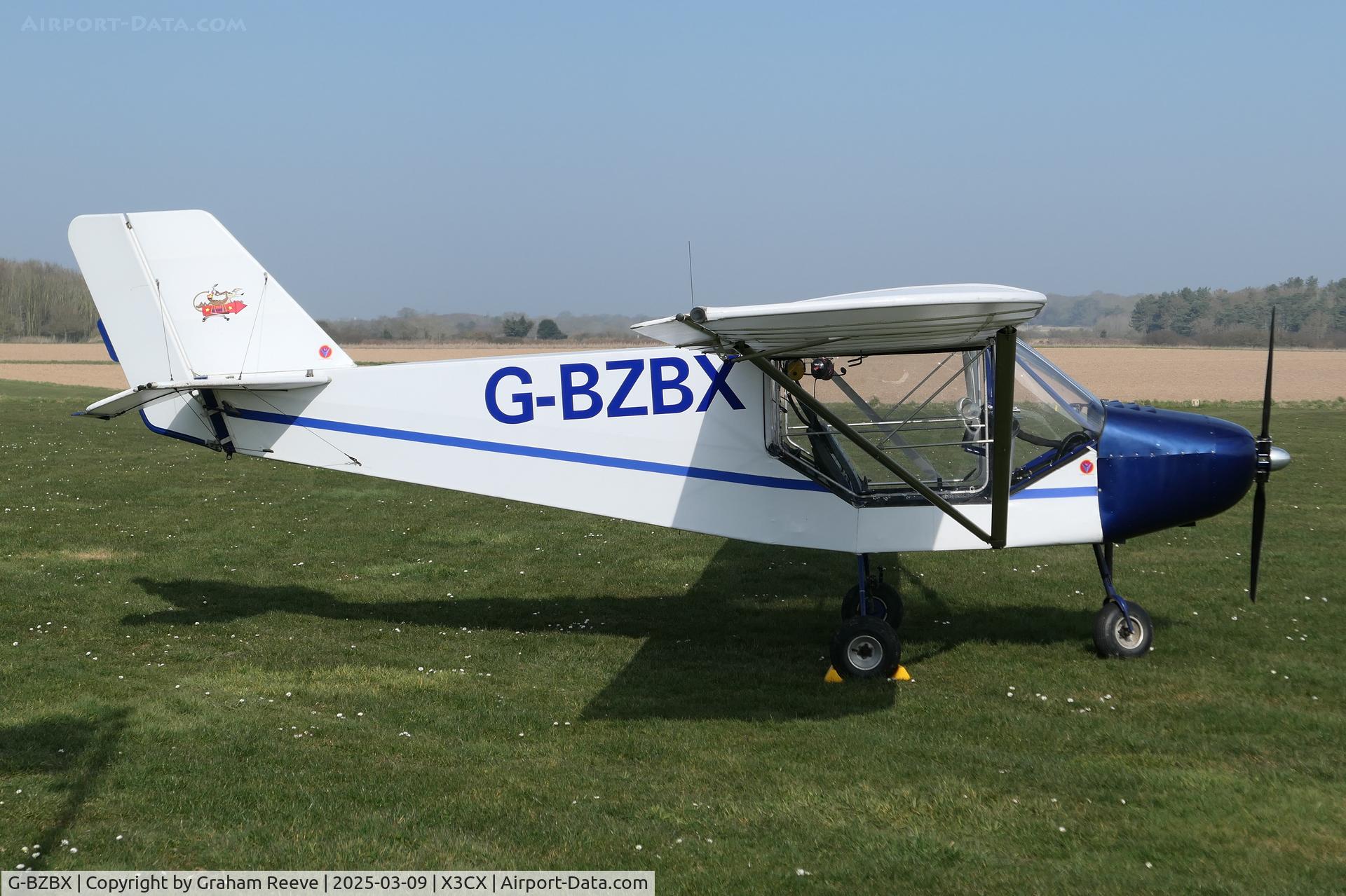 G-BZBX, 1999 Rans S-6ES Coyote II C/N PFA 204-13501, Parked at Northrepps.