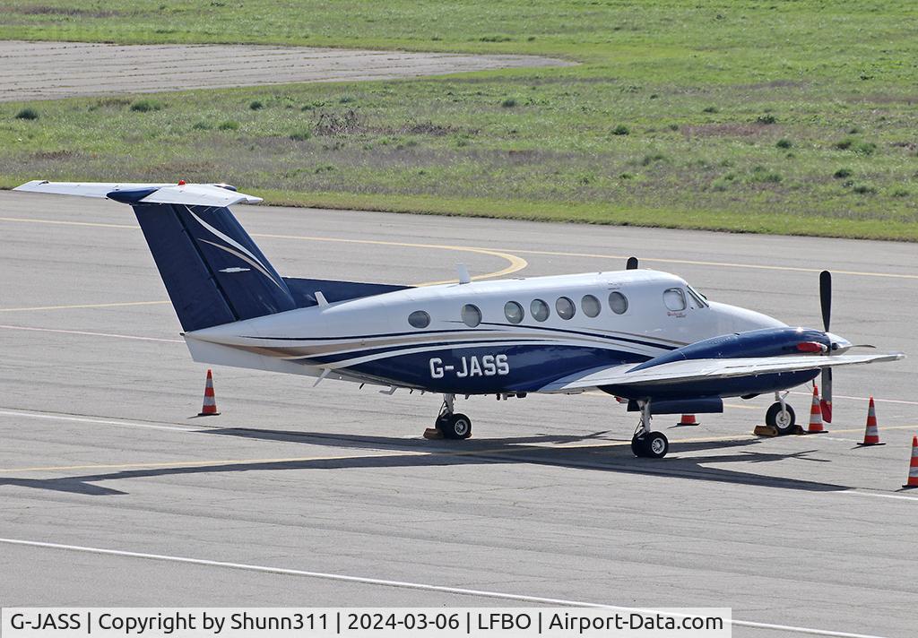 G-JASS, 1981 Beechcraft B200 Super King Air C/N BB-983, Parked at the General Aviation area...