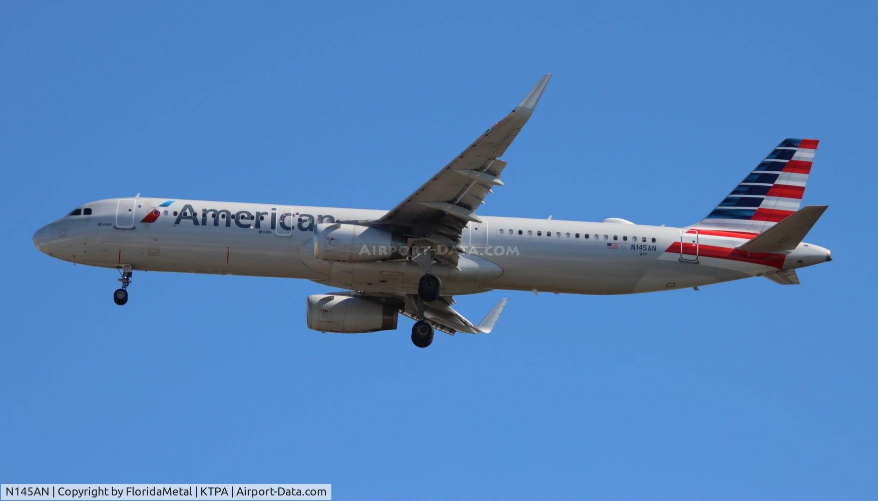N145AN, 2015 Airbus A321-231 C/N 6783, AAL A321 zx clt-tpa