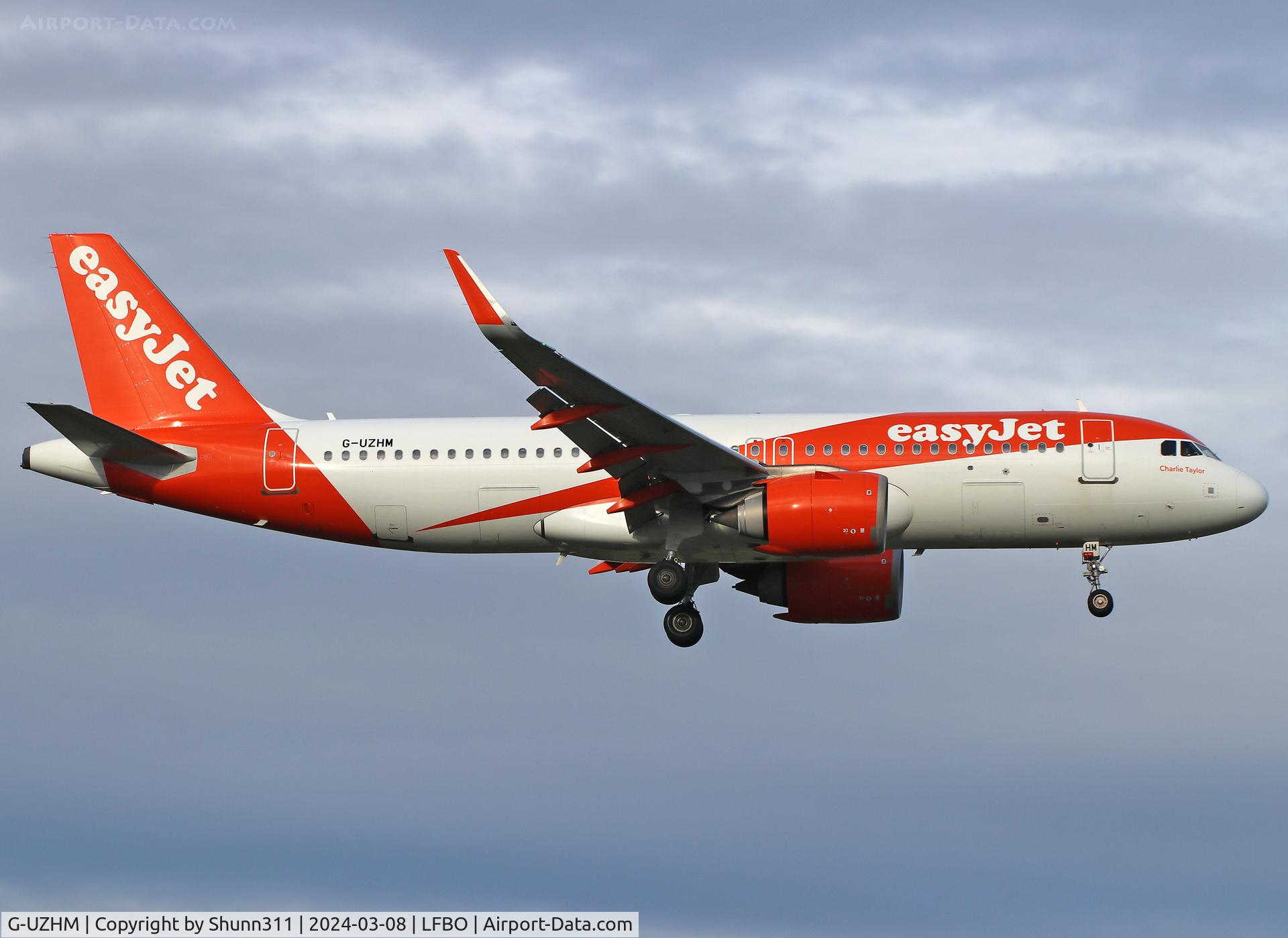 G-UZHM, 2018 Airbus A320-251N C/N 8405, Landing rwy 14R
