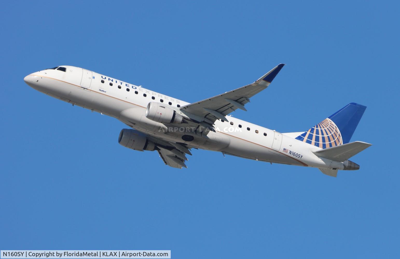 N160SY, 2016 Embraer ERJ-170-200LR C/N 17000568, SKW/UE E175 zx lax-acv