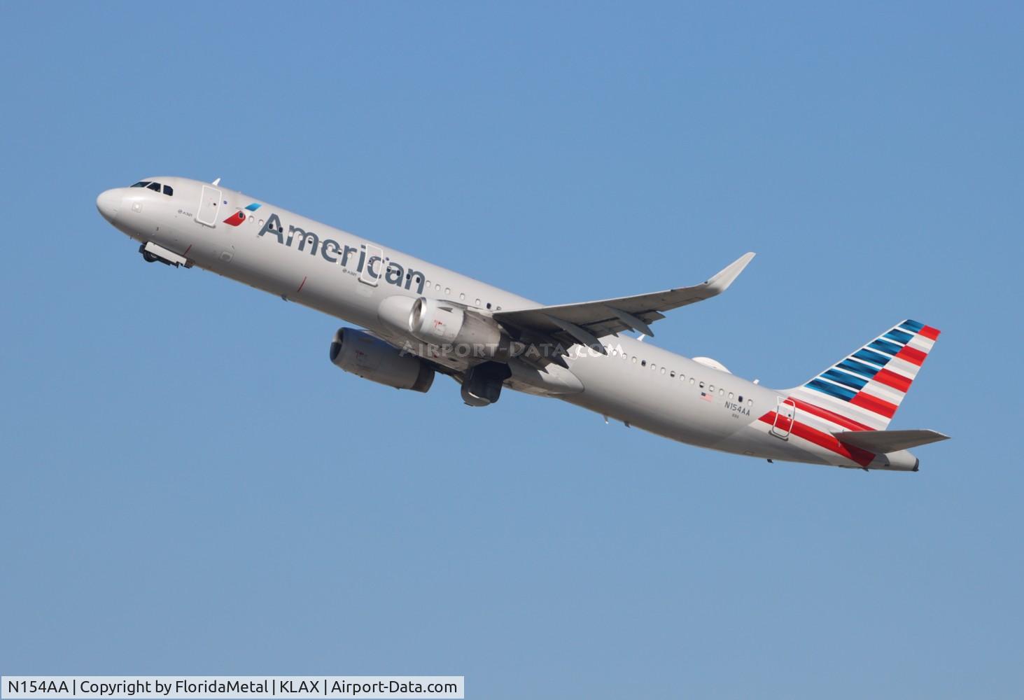 N154AA, 2016 Airbus A321-231 C/N 6928, AAL A321 zx lax-dfw