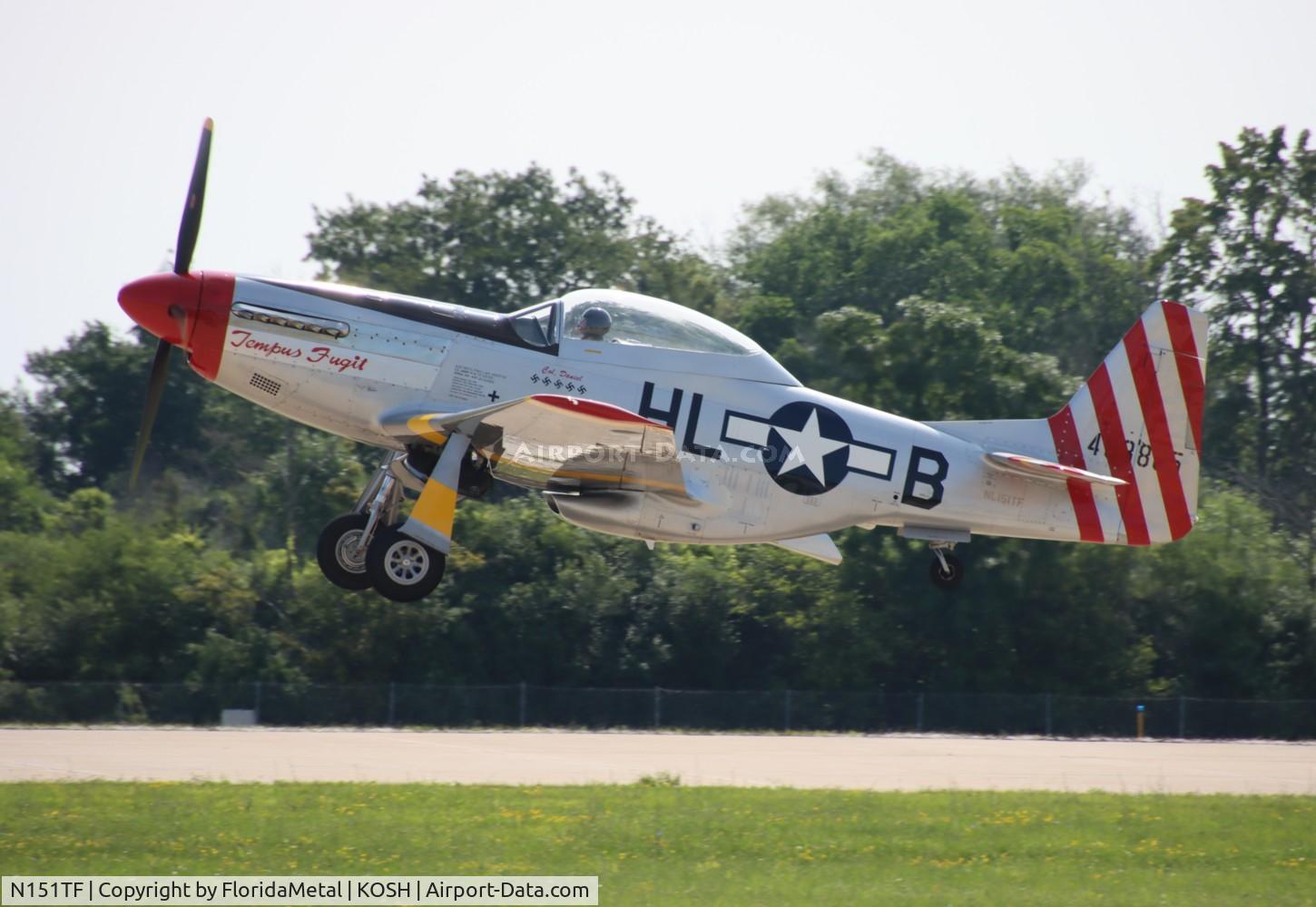 N151TF, 1944 North American P-51D Mustang C/N 122-31591 (44-63865), P-51D Tempus Fugit zx 