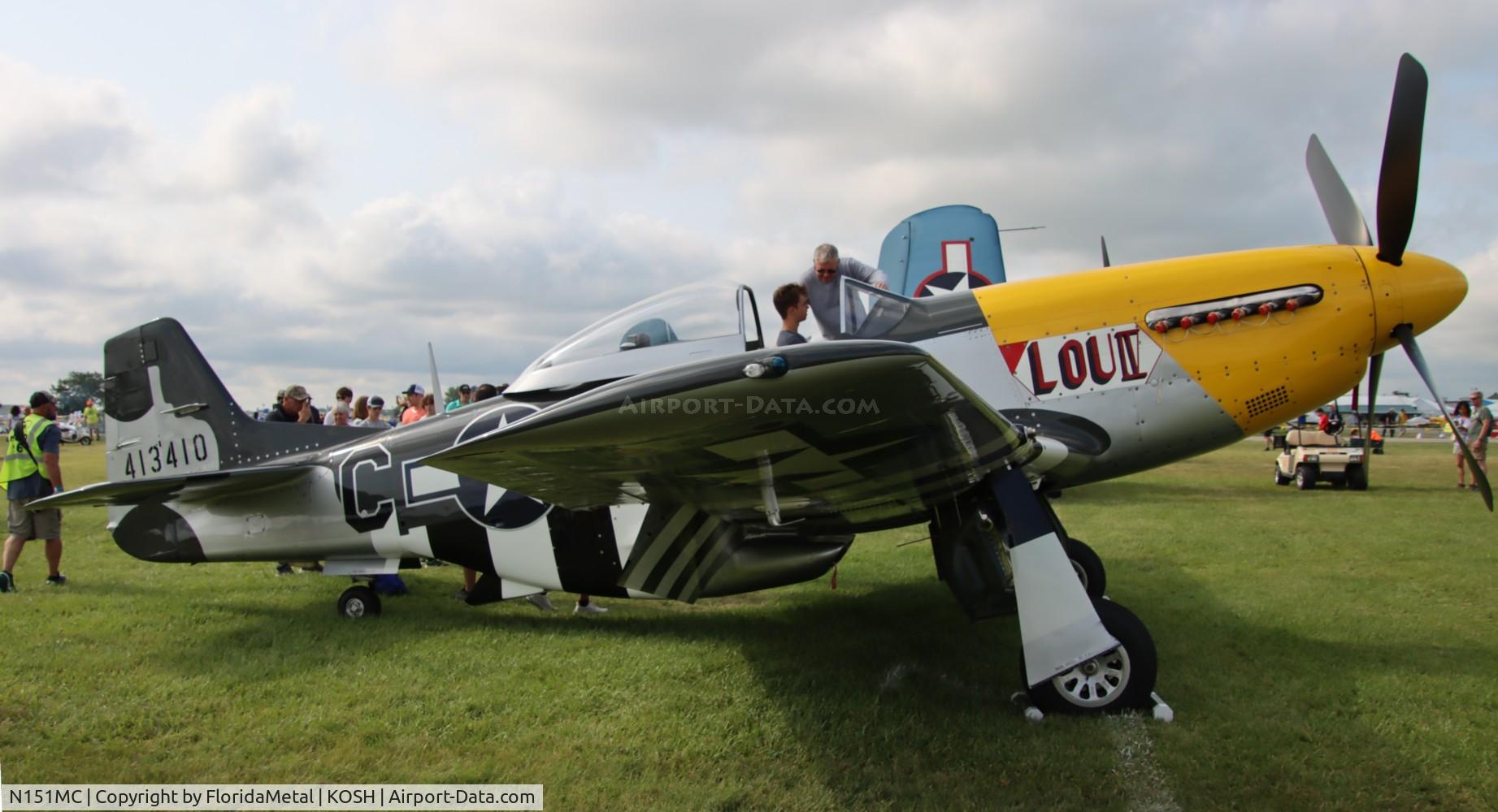 N151MC, 1968 North American F-51D Mustang Mustang C/N AF6722581, P-51D Lou IV zx 