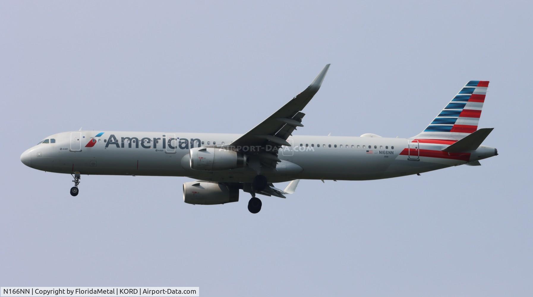 N166NN, 2016 Airbus A321-231 C/N 6973, AAL A321 zx phx-ord