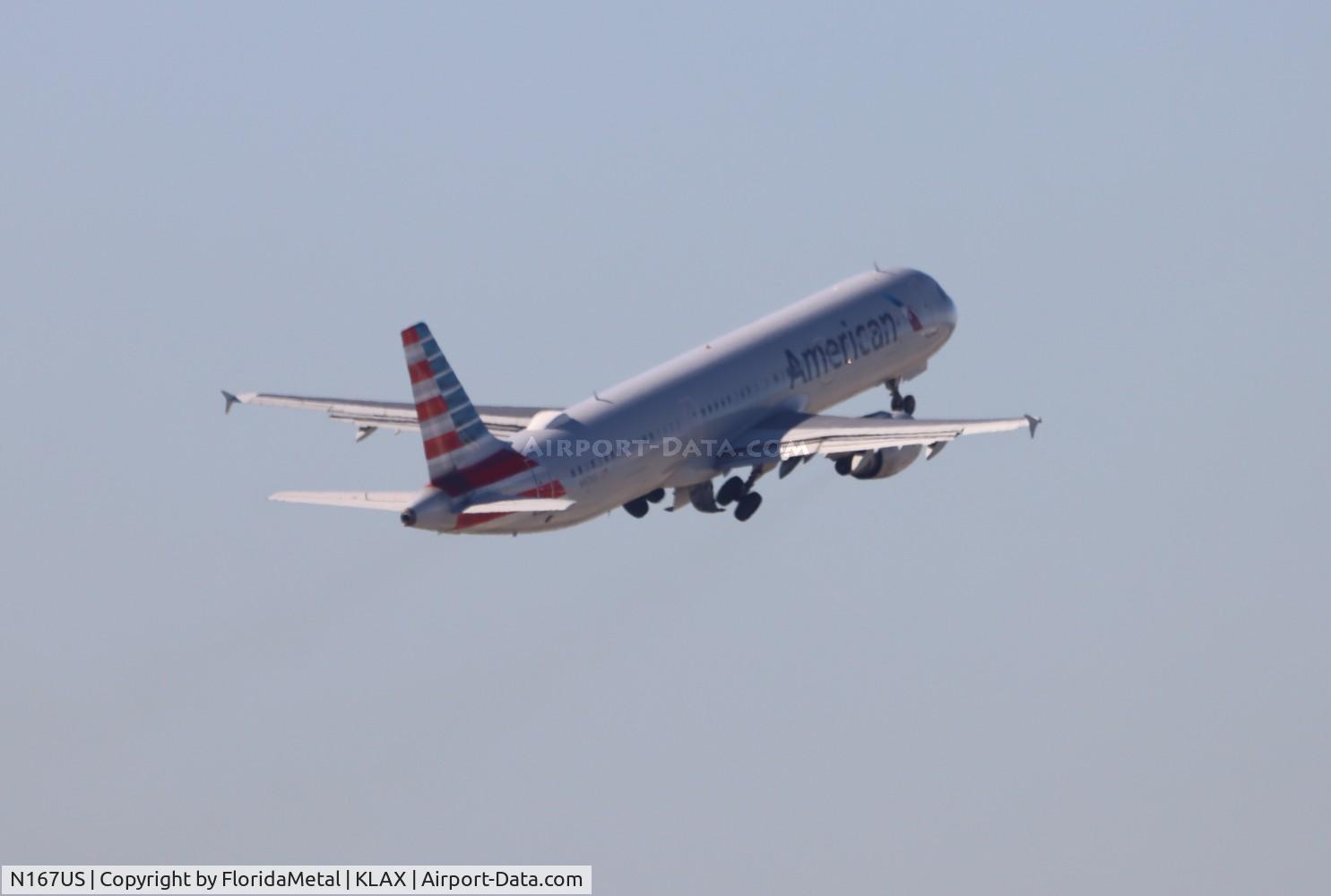 N167US, 2001 Airbus A321-211 C/N 1442, AAL A321 zx lax-dfw