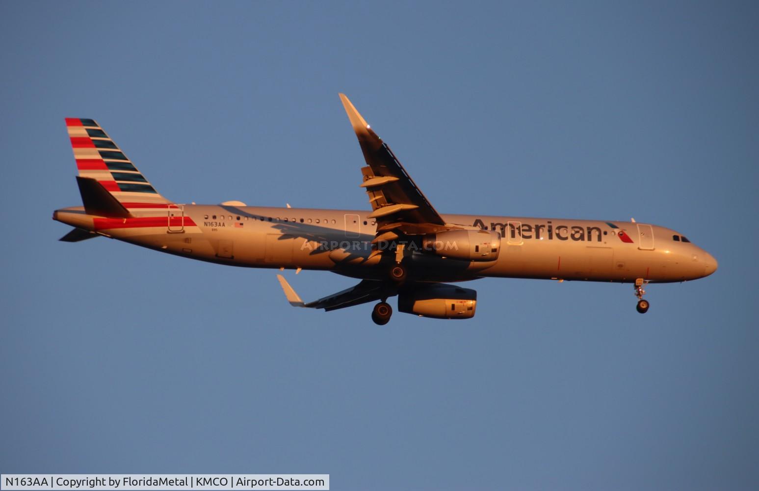N163AA, 2016 Airbus A321-231 C/N 6866, AAL A321 zx dfw-mco