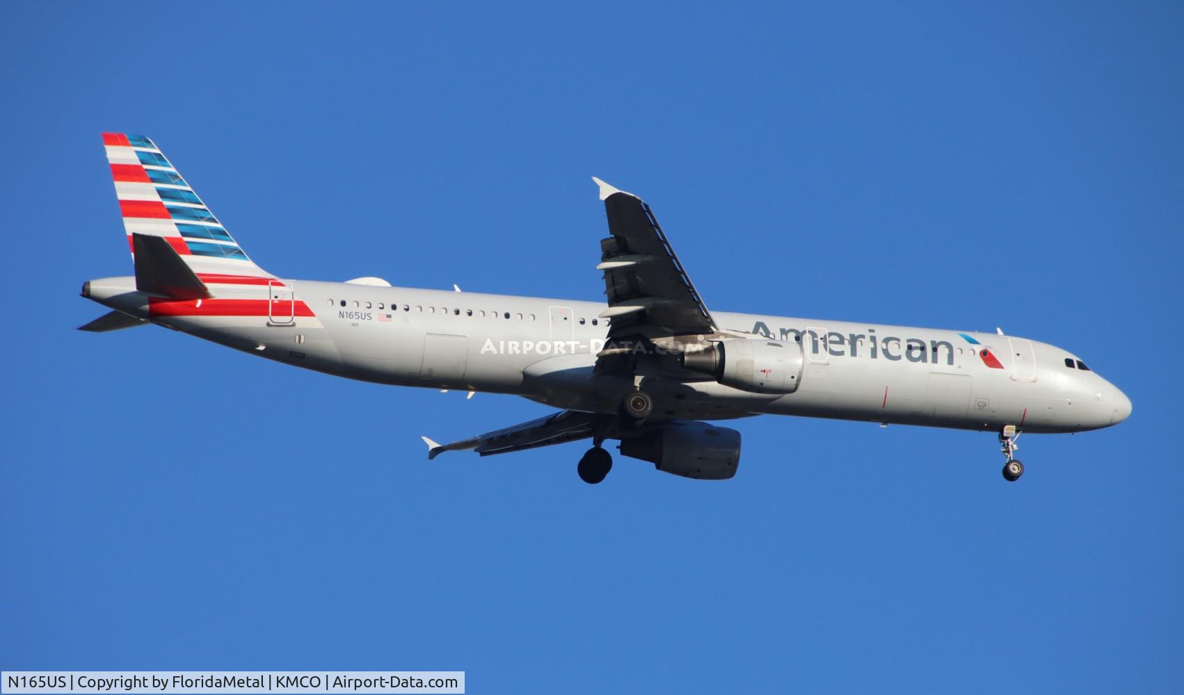 N165US, 2001 Airbus A321-211 C/N 1431, AAL A321 zx clt-mco