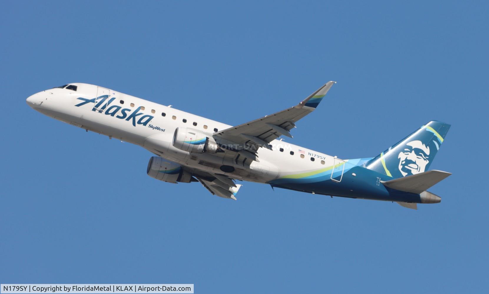 N179SY, 2016 Embraer 175LR (ERJ-170-200LR) C/N 17000565, SKW/ASA E175 zx lax-las
