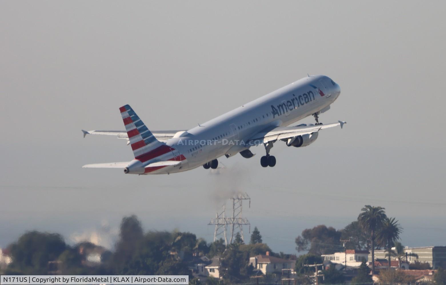 N171US, 2001 Airbus A321-211 C/N 1465, AAL A321 zx lax-mco