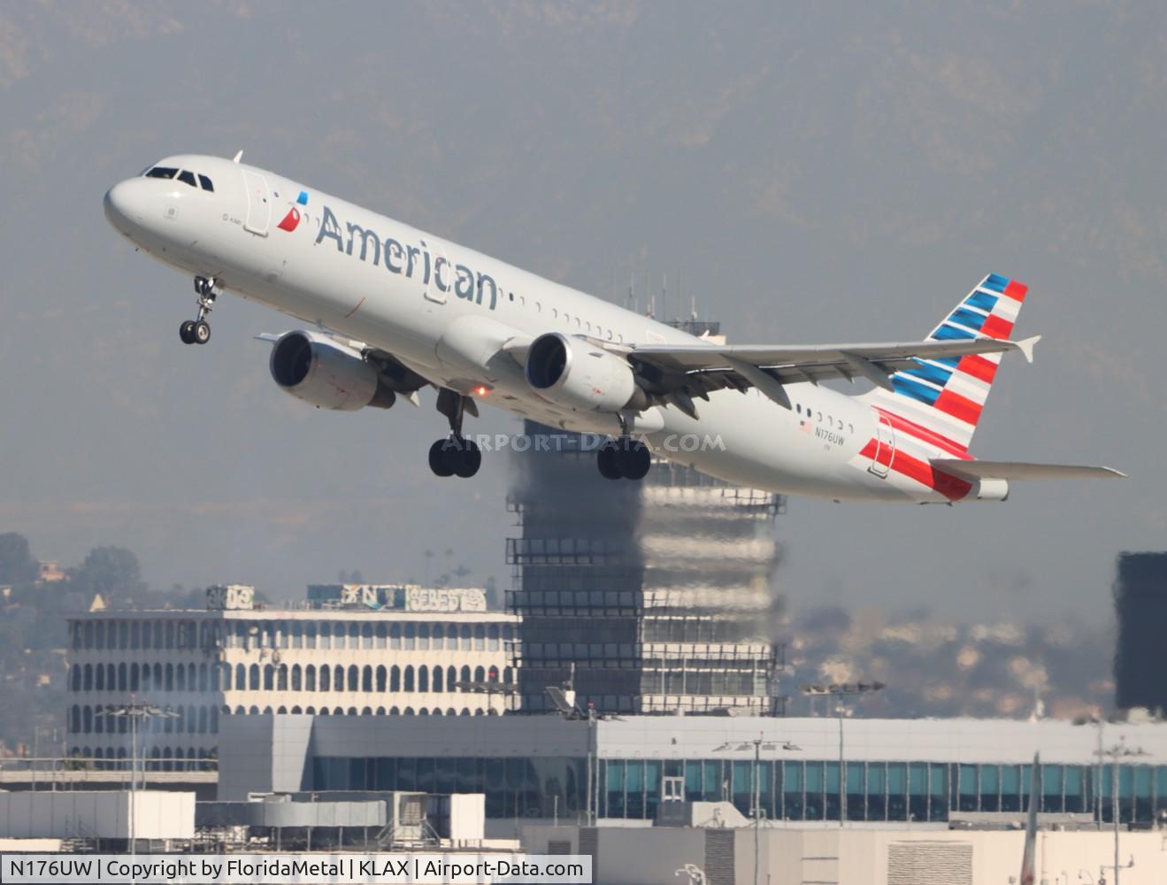 N176UW, 2001 Airbus A321-211 C/N 1499, AAL A321 zx lax-phl