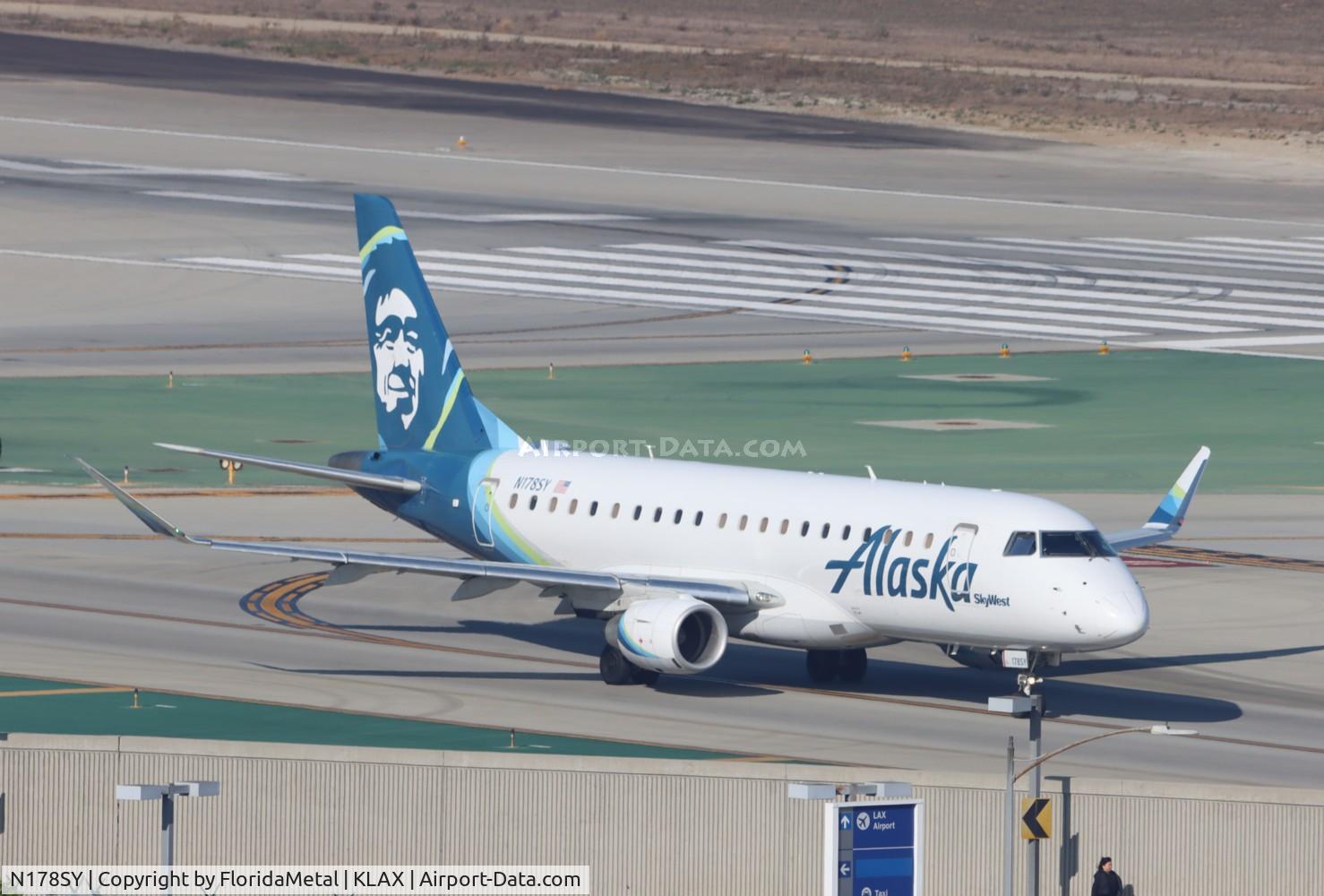 N178SY, 2016 Embraer 175LR (ERJ-170-200LR) C/N 17000555, SKW/ASA E175 zx lax-sts