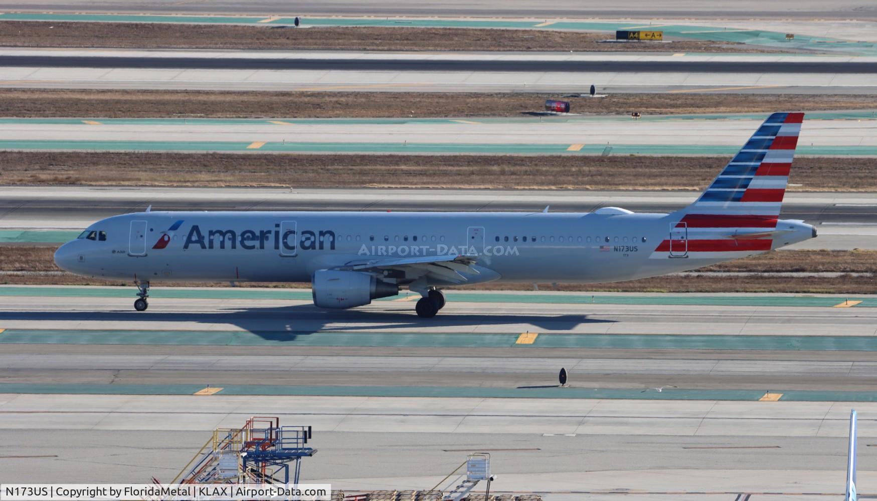 N173US, 2001 Airbus A321-211 C/N 1481, AAL A321 zx lax-dfw